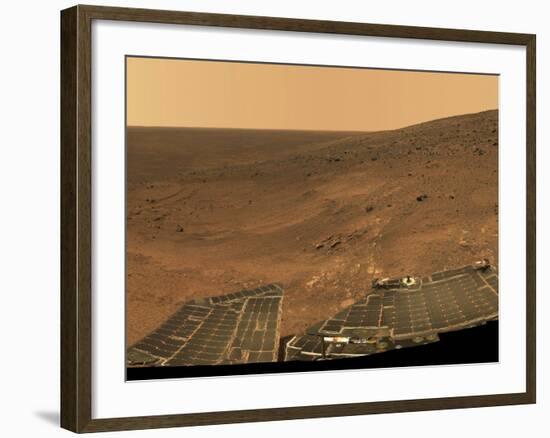 September 1, 2005, Panoramic View of Mars Taken from the Mars Exploration Rover-Stocktrek Images-Framed Photographic Print