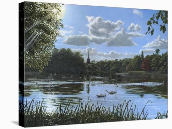 September Afternoon in Clumber Park-Richard Harpum-Stretched Canvas