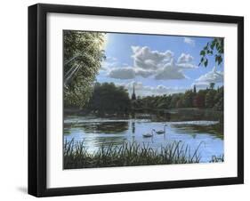 September Afternoon in Clumber Park-Richard Harpum-Framed Art Print