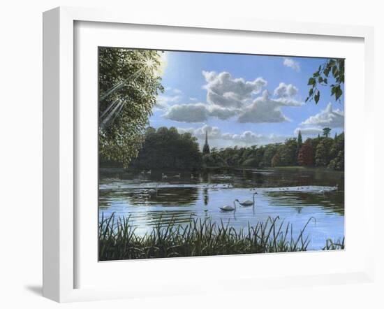 September Afternoon in Clumber Park-Richard Harpum-Framed Art Print