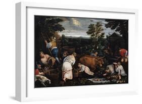 September (From the Series the Seasons), Late 16th or Early 17th Century-Leandro Bassano-Framed Giclee Print