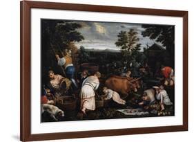 September (From the Series the Seasons), Late 16th or Early 17th Century-Leandro Bassano-Framed Giclee Print