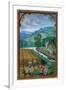 September: Harvesting, Ploughing and Sowing, from a Book of Hours, c.1540-Simon Bening-Framed Giclee Print