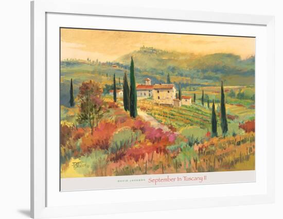 September in Tuscany II-David Jackson-Framed Art Print