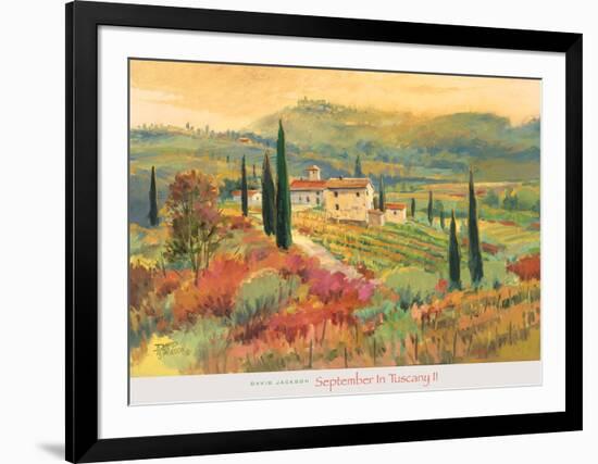 September in Tuscany II-David Jackson-Framed Art Print