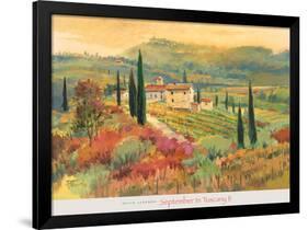 September in Tuscany II-David Jackson-Framed Art Print