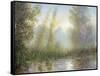 September Light: the River Stour-Edward Dawson-Framed Stretched Canvas