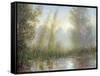 September Light: the River Stour-Edward Dawson-Framed Stretched Canvas