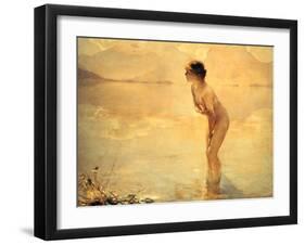 September Morn, 1912-Paul Chabas-Framed Giclee Print