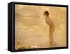 September Morn-Paul Chabas-Framed Stretched Canvas