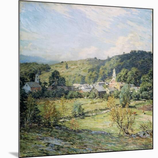 September Morning, Plainfield, New Hampshire-Willard Leroy Metcalf-Mounted Giclee Print