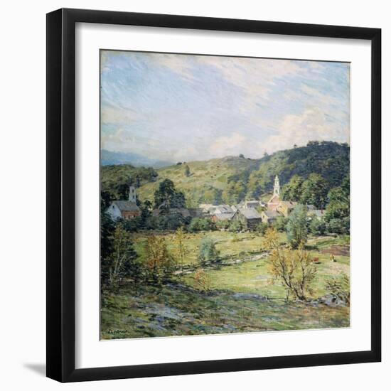 September Morning, Plainfield, New Hampshire-Willard Leroy Metcalf-Framed Premium Giclee Print