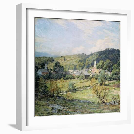 September Morning, Plainfield, New Hampshire-Willard Leroy Metcalf-Framed Giclee Print