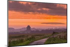 September sunrise over the Mausoleum on the Castle Howard Estate, North Yorkshire, Yorkshire, Engla-John Potter-Mounted Photographic Print