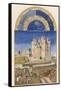 September the Wine Harvest Takes Place Close to the Chateau De Saumur-Pol De Limbourg-Framed Stretched Canvas