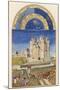 September the Wine Harvest Takes Place Close to the Chateau De Saumur-Pol De Limbourg-Mounted Photographic Print