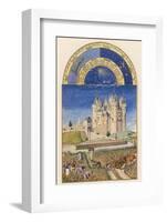 September the Wine Harvest Takes Place Close to the Chateau De Saumur-Pol De Limbourg-Framed Photographic Print
