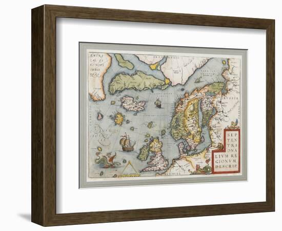 Septentrionalium Regionum Descrip. (The Arctic. Scandinavia), 1572-1575-null-Framed Giclee Print