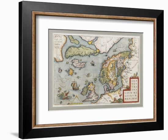 Septentrionalium Regionum Descrip. (The Arctic. Scandinavia), 1572-1575-null-Framed Giclee Print