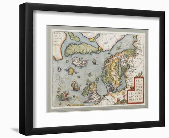 Septentrionalium Regionum Descrip. (The Arctic. Scandinavia), 1572-1575-null-Framed Giclee Print