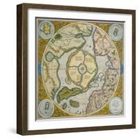 Septentrionalium Terrarum Descriptio, 1595-Gerardus Mercator-Framed Giclee Print