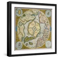 Septentrionalium Terrarum Descriptio, 1595-Gerardus Mercator-Framed Giclee Print