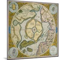 Septentrionalium Terrarum Descriptio, 1595-Gerardus Mercator-Mounted Giclee Print