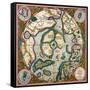 Septentrionalium Terrarum Descriptio, Map of the Arctic, 1595-Gerardus Mercator-Framed Stretched Canvas