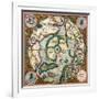 Septentrionalium Terrarum Descriptio, Map of the Arctic, 1595-Gerardus Mercator-Framed Giclee Print