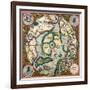 Septentrionalium Terrarum Descriptio, Map of the Arctic, 1595-Gerardus Mercator-Framed Giclee Print