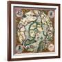 Septentrionalium Terrarum Descriptio, Map of the Arctic, 1595-Gerardus Mercator-Framed Giclee Print