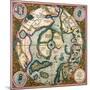 Septentrionalium Terrarum Descriptio, Map of the Arctic, 1595-Gerardus Mercator-Mounted Giclee Print