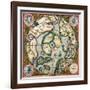 Septentrionalium Terrarum Descriptio, Map of the Arctic, 1595-Gerardus Mercator-Framed Giclee Print