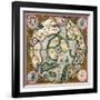 Septentrionalium Terrarum Descriptio, Map of the Arctic, 1595-Gerardus Mercator-Framed Giclee Print