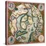 Septentrionalium Terrarum Descriptio, Map of the Arctic, 1595-Gerardus Mercator-Stretched Canvas