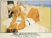 Poster Advertising Sunny Rhyl (Colour Litho)-Septimus Edwin Scott-Premium Giclee Print