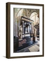 Sepulchral Monument in UNESCO World Heritage Site, the Cathedral of Roskilde, Denmark-Michael Runkel-Framed Photographic Print