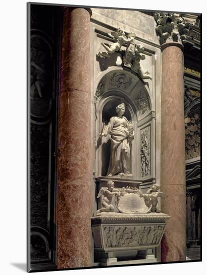 Sepulchre of Matilda the Great Countess (1046-1115), 1633 (Marble)-Giovanni Lorenzo Bernini-Mounted Giclee Print