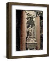 Sepulchre of Matilda the Great Countess (1046-1115), 1633 (Marble)-Giovanni Lorenzo Bernini-Framed Premium Giclee Print