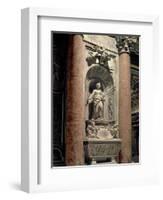 Sepulchre of Matilda the Great Countess (1046-1115), 1633 (Marble)-Giovanni Lorenzo Bernini-Framed Premium Giclee Print