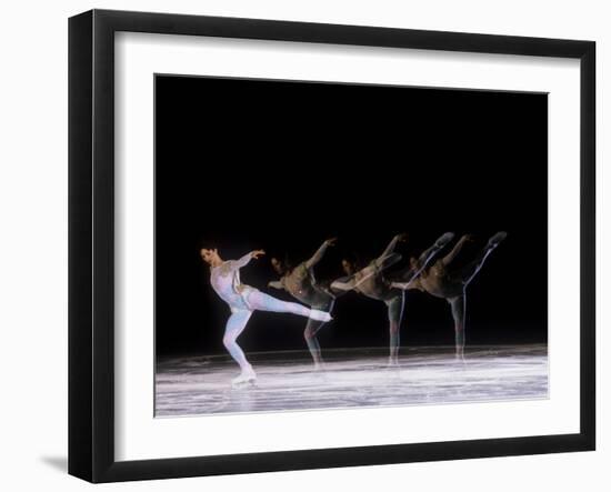 Sequence of Female Figure Skater in Action-null-Framed Premium Photographic Print