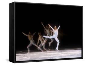 Sequence of Female Figure Skater in Action-null-Framed Stretched Canvas