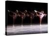 Sequence of Female Figure Skater in Action-null-Stretched Canvas