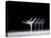 Sequence of Female Figure Skater in Action-null-Stretched Canvas