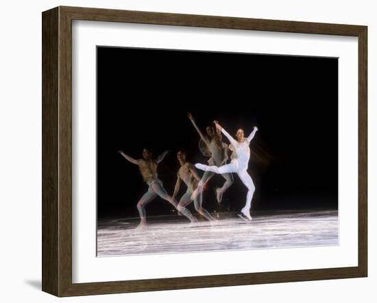 Sequence of Female Figure Skater in Action-null-Framed Photographic Print