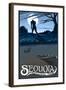 Sequoia Nat'l Park - Bigfoot - Lp Poster, c.2009-Lantern Press-Framed Art Print