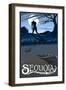 Sequoia Nat'l Park - Bigfoot - Lp Poster, c.2009-Lantern Press-Framed Art Print