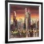 Sera su New York (detail)-Luigi Florio-Framed Giclee Print