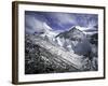 Seracs with Everest Background, Tibet-Michael Brown-Framed Photographic Print