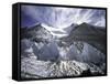 Seracsin Front of Mount Everest-Michael Brown-Framed Stretched Canvas